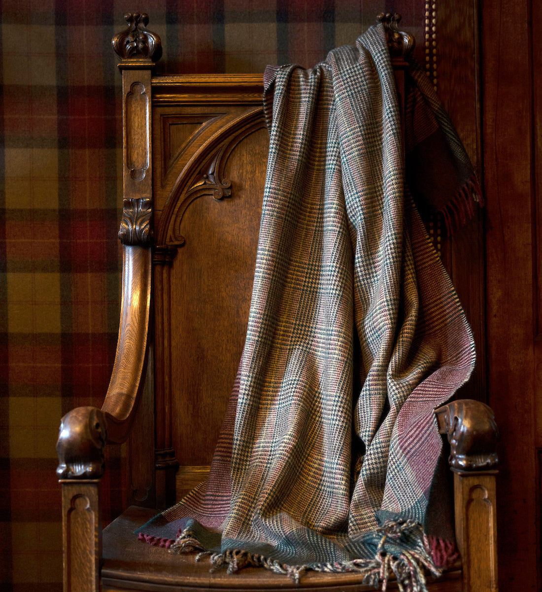 Tweed Merino lambswool throw