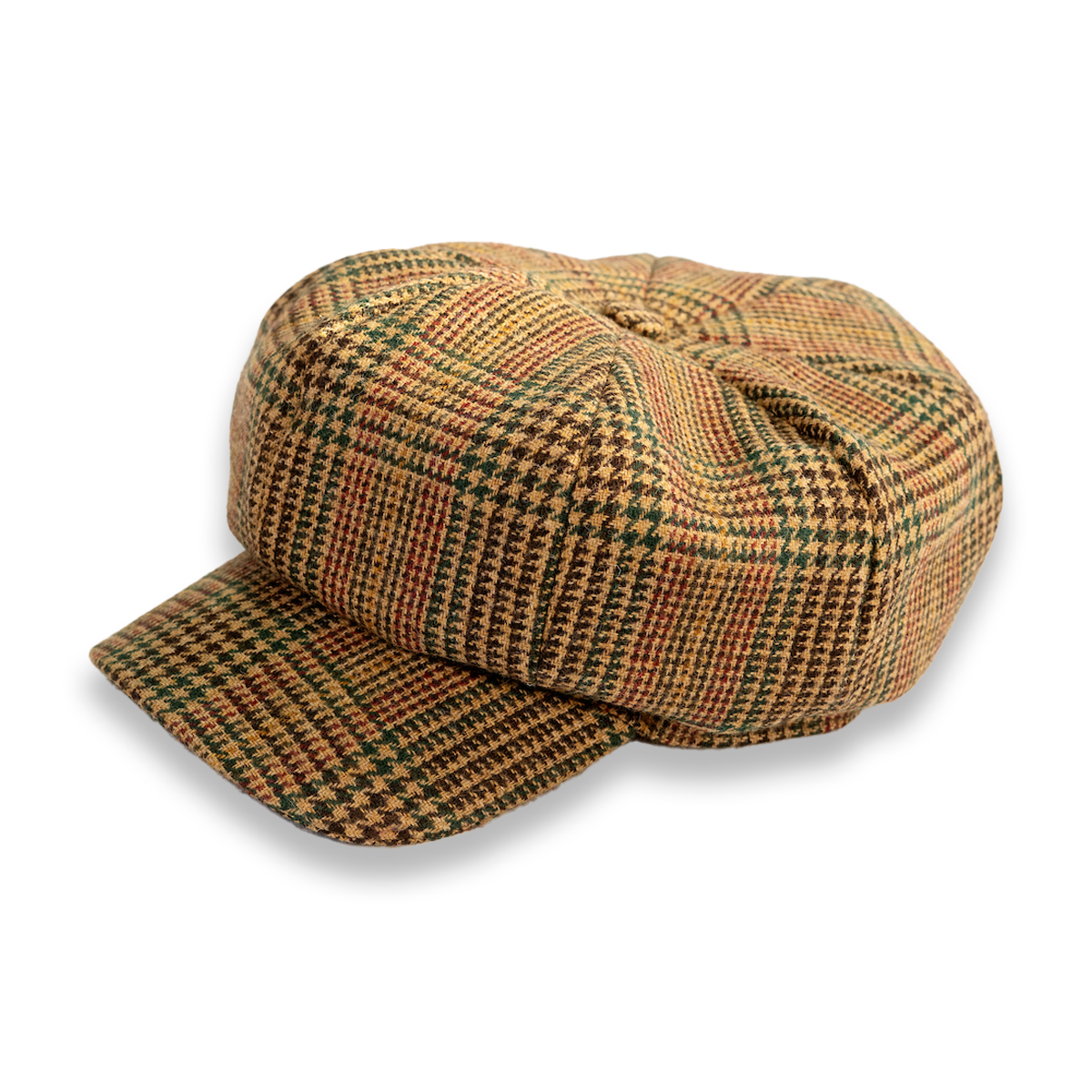Tweed Baker Boy Hat - Ladies