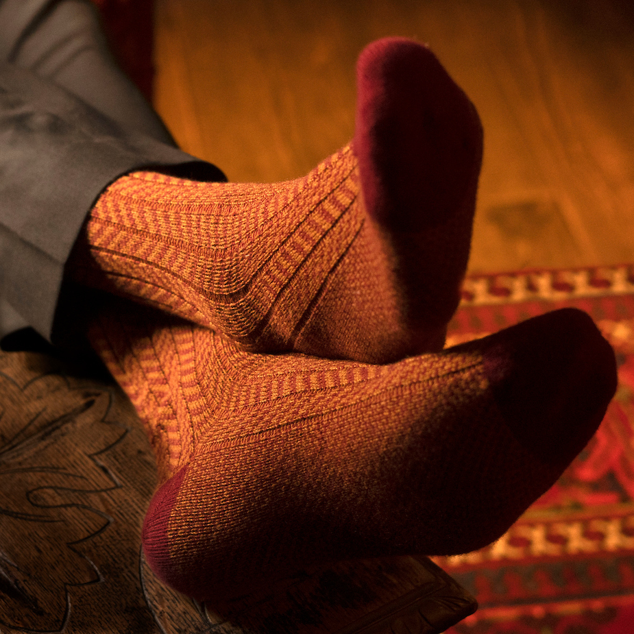 Men's socks cashmere/nylon