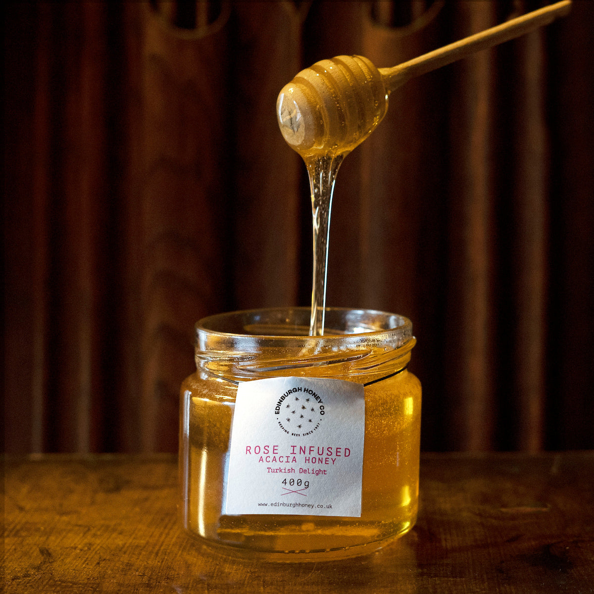 Rose Infused Acacia Honey 400g