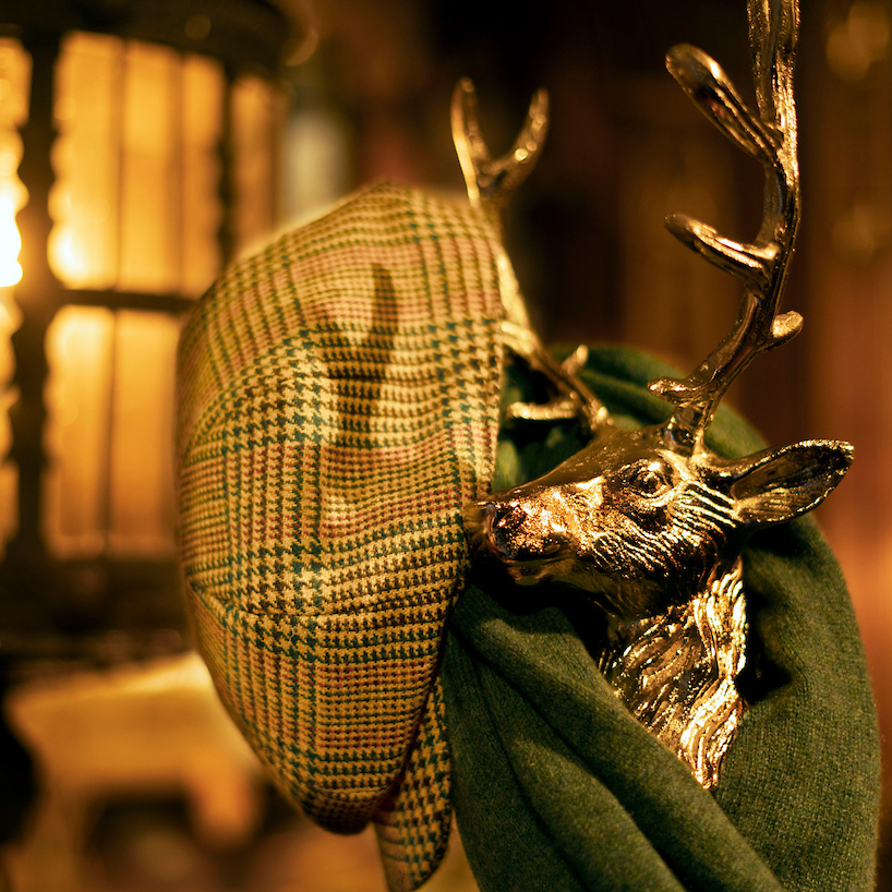 Tweed Baker Boy Hat - Men